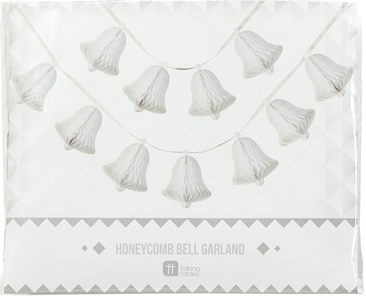 5 x White Bells Hanging Wedding Decoration 12.7cm hanging